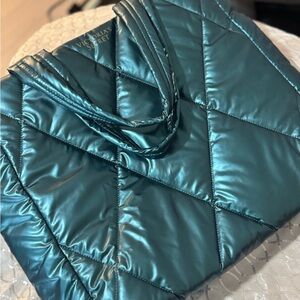 Victoria's Secret Shiny Teal Quilted Bag